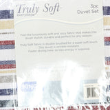 Truly Soft Teagan Stripe Multiple 3-Piece Duvet Set Striped Duvet Brown King