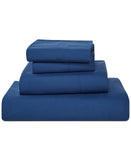 Fairfield Square Solid Easy Care 4-Piece. Sheet Set 2000007160 Navy Blue King