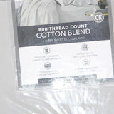 Madison Park 800 Thread Cotton Blend Sateen 6-Pc. Sheet Set Gray California King