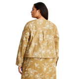 Future Collective Womens Utility Bomber Jacket 93225000 Khaki Brown 2XL