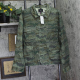 PS Paul Smith Mountain Print Field Jacket with Button Front Green Multi XL