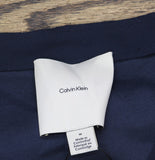 Calvin Klein Womens Stretch Crepe Zip Front Jacket 44C442G Dark Sapphire Blue M