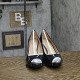 Bandolino Peep Toe Platform Pump Heels BNRAINAA3 Dark Blue 7.5M