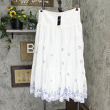 Lauren Ralph Lauren Womens Cotton Swiss Dot Midi Lined Skirt 200868156001