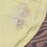Downeast Basics Womens V-Neck Embellished T-Shirt Tee 16699f575dabb8 Green L