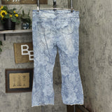 Dg2 by Diane Gilman Womens Denim Print Flare Jeans 696886 Blue 18W