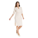 Isabel Maternity By Ingrid & Isabel Maternity Ribbed Top Cream Off White L