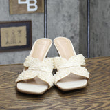 A New Day Women's Tia Mule Heels 89530591 Cream Off White 8M