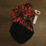 Magicsuit Goddess One Shoulder Underwire One Piece Swimsuit Black Green Multi 12