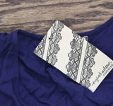 Eyeshadow Juniors Flutter-Sleeve High-Low Blouse Top Navy Blue M