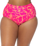 Raisins High-Waist Tummy-Control Floral Bikini Bottom N841254 Pink Multi 24W