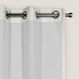 Eclipse Ambiance Blackout Grommet Top Single Curtain Panel White 50" x 95"