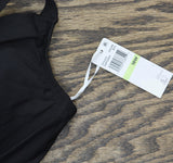 Anne Cole Womens Plus Size Twist Front Underwire Tankini Swim Top Black 18W