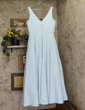 Ieena by Mac Duggal Womens Crepe A-Line Ball Gown Pockets Dress Powder Blue 12