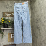 Levi's Womens Cinch Barrel High Rise Straight Leg Jeans Light Blue 25x31