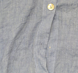 J Valdi Womens Big Shirt Button-Front Cover Up 57595JV Chambray Blue M