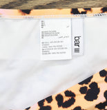Bar III Womens Animal-Print High-Waist Bikini Swim Bottom Pink Animal Multi L