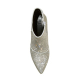 A New Day Cailin Ankle Sparkling Block Heel Booties 90511490 Silver Gray 7.5M