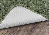 Garland Rug Shaggy Nylon Bath Mat Rug 5-Piece Set Deep Fern Green Standard