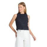 Universal Thread Crochet Sweater Vest Crewneck Sleeveless 94429877 Navy blue XL