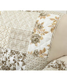 Great Bay Patchwork Scalloped Protector Recliner Cover Brown Recliner 79" x 68"
