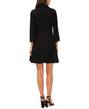 Cece Womens Collared Scallop Embroidered Dress 7024922 Black 8