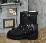 Universal Thread Womens Connor Harness Buckle Ankle Boots 90511576 Black 9M