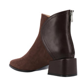 Journee Collection Womens Comfort Foam Consuello Booties Faux Suede Brown 8W