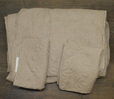 Madison Park 3-piece Split Corner Pleated Bedspread Set Damask Full / Queen
