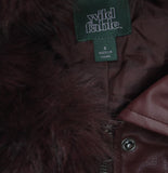 Wild Fable Womens Faux Leather Bomber Jacket 94656100 Red S