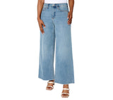 NYDJ High Rise Wide Leg Ankle Jeans A694914 Barcelona Blue 10