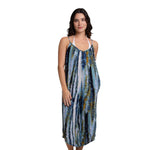 J. Valdi Womens Striped Jumpsuit Swim Cover Up J15175 Blue Multi L