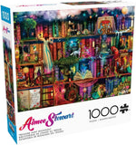 Buffalo Games Treasure Hunt Bookshelf Jigsaw Puzzle 26.75 in. x 19.75 in.