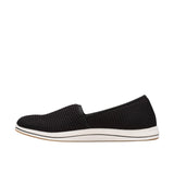Clarks Womens Breeze Stretch CloudSteppers Slip On Loafer 26182062 Black 7.5W