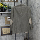 Farah Vintage Wool Herringbone Tweed Sport Coat Blazer Suit Jacket Brown 40R