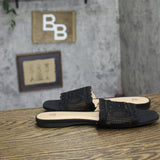 Wild Fable Womens "Ciao" Josephina Lace Flat Sandals 92611858 Black 9M