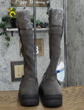 Baretraps Adele Water Resistant Tall Shaft Women's Boot BT25221 Gunmetal Gray 6M