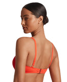 Lauren Ralph Lauren Womens Macrame-Ring Bikini Top Swim Persimmon Orange 6