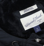 Universal Thread Zip Hooded Winter Parka Jacket with Snap Storm Flap Black XL