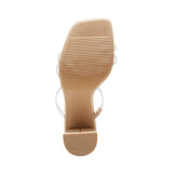 A New Day Womens Stacy Mule Heels 89530523 Clear Brown 11M