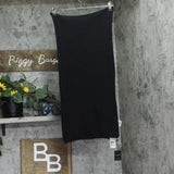 Charter Club Ribbed Muffler Cashmere Scarf 100160263SF Classic Black