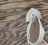 Style & Co. Womens Phillyis Two-Piece Evening Sandals Off White Gold Sparkle 6M