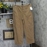 Universal Thread Womens High-Rise Curved Leg Chino Pants 91008177 Tan Brown 14