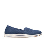 Clarks Breeze Stretch Cloudsteppers Slip-On Loafer 26182066 Navy Blue 6W