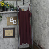 Sheryl Crow 3/4 Sleeve Embroidered Mesh Midi Dress with Cami Lining Burgundy L