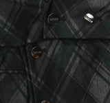 DKNY Embellished Plaid-Print Long-Sleeve Jacket Dress Pine Green / Multi 14