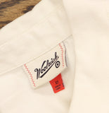 Woolrich X TGT Western Button Down Cotton Denim Jumpsuit Cream Off White 12