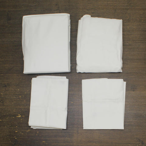 Madison Park 1500 Thread Count 4-Piece Bed Sheet Set 0008656989741 White Queen