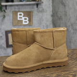Bearpaw Alyssa Suede Water-Repellent Wool-Lined Ankle Boots Hickory Brown 10M