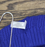 On 34th Womens Rib-Knit Beanie Pom Pom Rolled MO1542501 Royal Blue